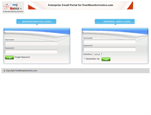 Tablet Screenshot of mail.frontlineelectronics.com